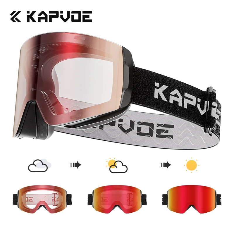 Snow Goggle Uv - KAPVOE 磁気スノーゴーグル 二重層防曇 UV 保護 スキー