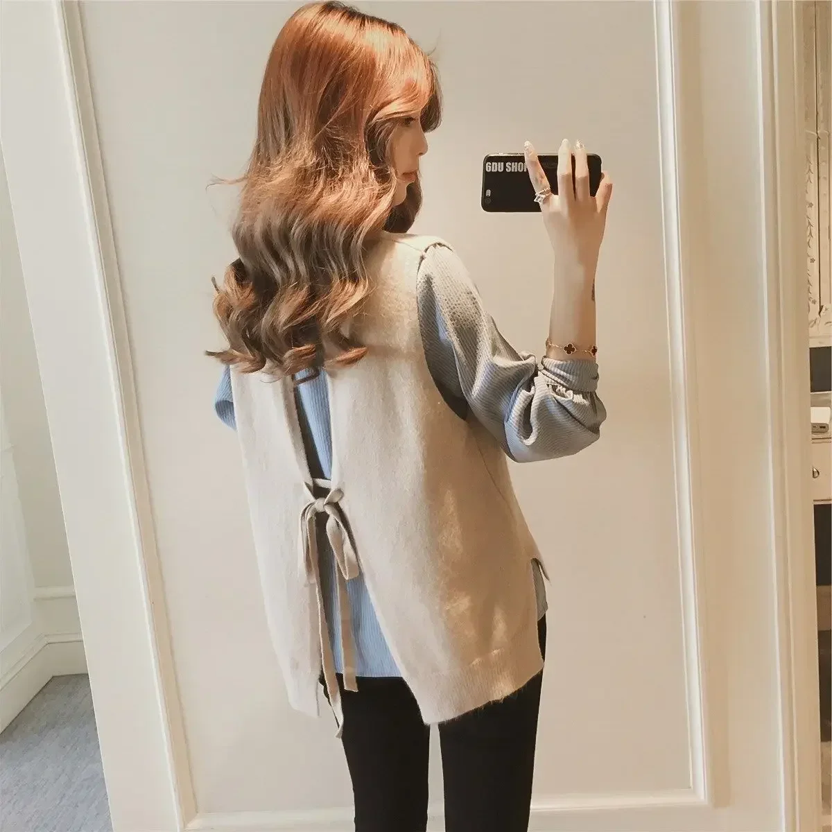 Winter Clothing Offer - 女性の韓国風ニットウエストコート,女性のセーター,柔らかいウールのベスト,若々しい服,ファッショナブルな服,提供中,春秋