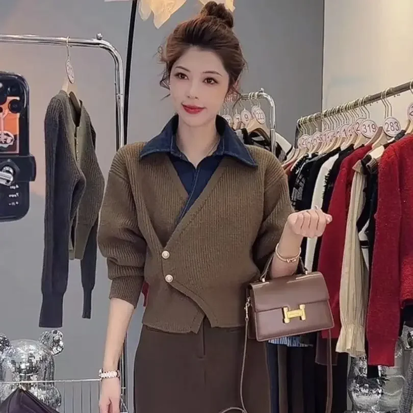Winter Clothing Offer - 女性用ニットポロシャツ,女性用Tシャツ,バギー,ポリエステル服,韓国ファッション,提供中,y2k,新しい販売,2025