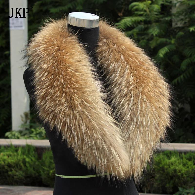 Winter Clothing Pk - 天然毛皮の首輪本物のアライグマの毛皮キツネの首輪ナチュラルスカーフ本物のビッグアライグマジャケット毛皮のスカーフワープショール冬ネックウォーマー