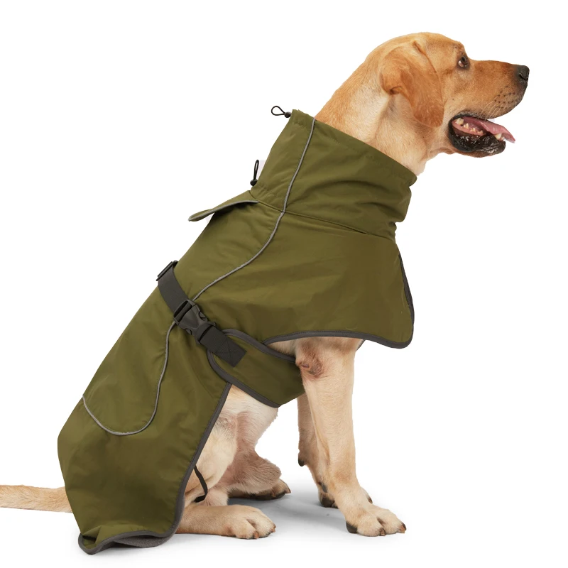 Winter Clothing For Dogs - 犬用の調節可能な防寒服,ハーネス付きベスト,寒い天候,防水スーツ,小,中,大犬用