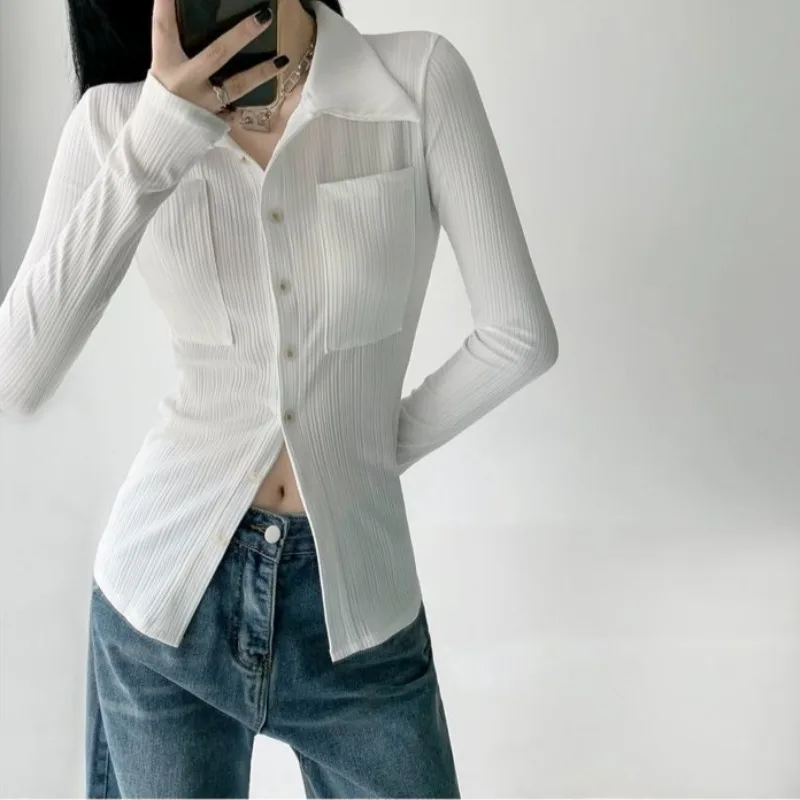Winter Clothing Offer - 女性向け新作おしゃれな高級婦人服Tシャツ、通勤トップス、ゆったりとした韓国風ポロネックTシャツ