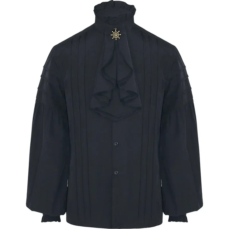 Winter Clothing Youtube - 2026 メンズジャケットビクトリア朝ゴシックオーバーコートオープン海賊コートスチームパンクジャケット男の服冬ウインドブレーカーフリル RR0IC