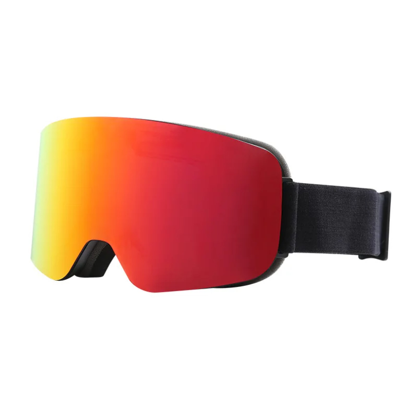 Snow Goggle Uv - ビッグスキースノーボードゴーグル女性男性スキーアイウェアマスク UV 400 雪保護メガネの上から大人用ダブル防曇円筒形