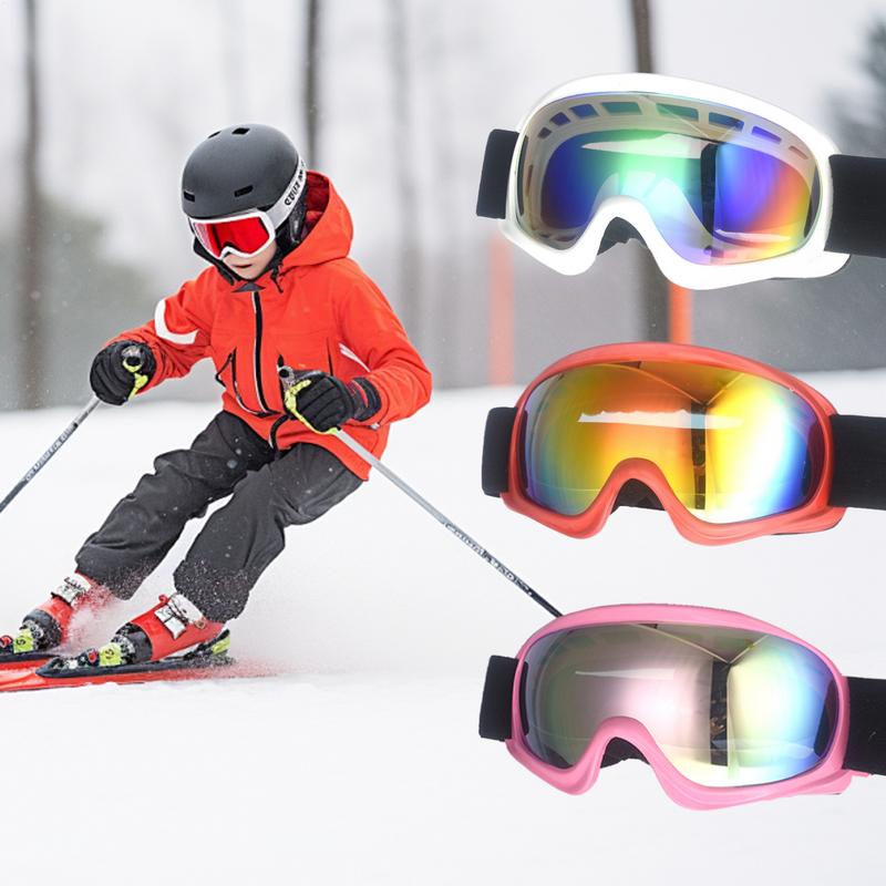 Snow Goggle Uv - 子供用UV保護付きスキーゴーグル、防曇、ソフト、雪、スノーボード、冬、新年用