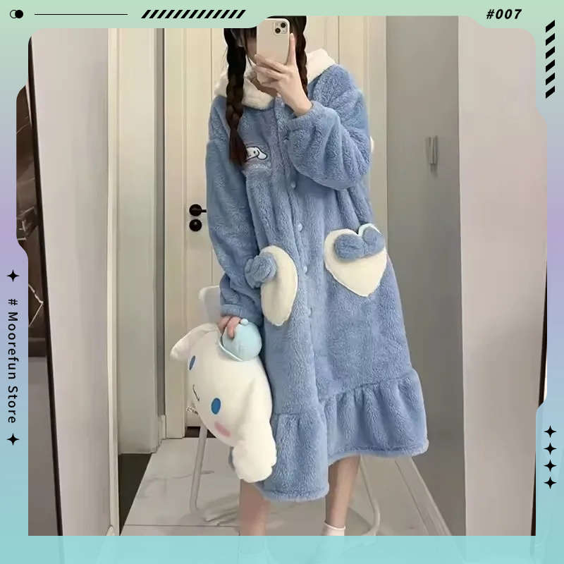 Winter Clothing Offer - 特別提供 サンリオ アニメガール プラッシュパジャマ クロミ シナモロール