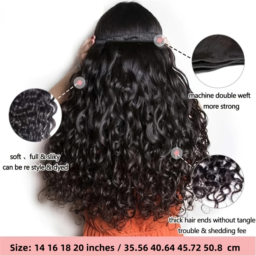 カーリーヘア人毛束　 人毛　高品質ディープウェーブ生毛束　ウ - Winter Clothing Bundle のレビューと価格