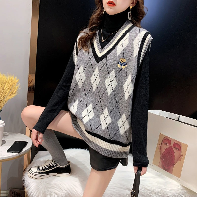 レッドニットベスト女性用ノースリーブチョッキ冬2025美的旅 - Winter Clothing Offer のレビューと価格
