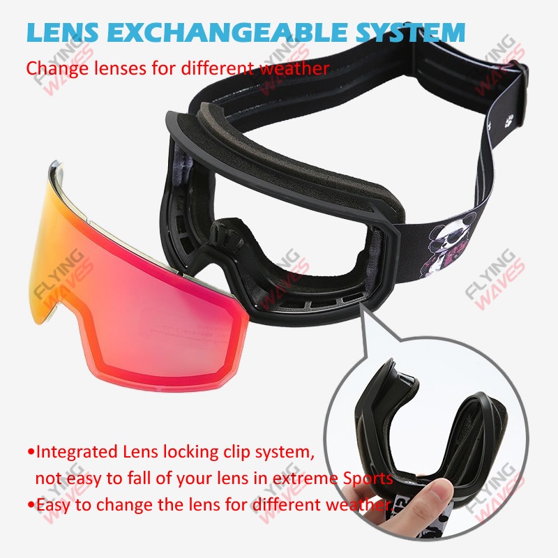新しいダブルレンズフルスキーゴーグル OTG スノーボードア - Snow Goggle Uv のレビューと価格