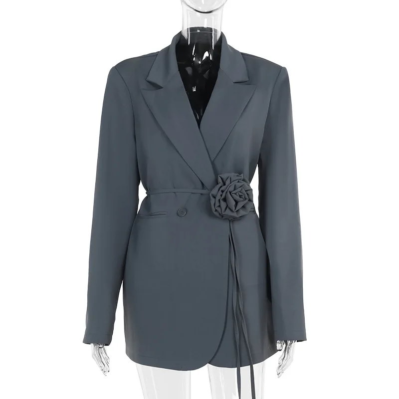 女性用長袖ブレザードレス,レースアップ,花柄,冬用ジャケット - Winter Clothing Dress Up のレビューと価格