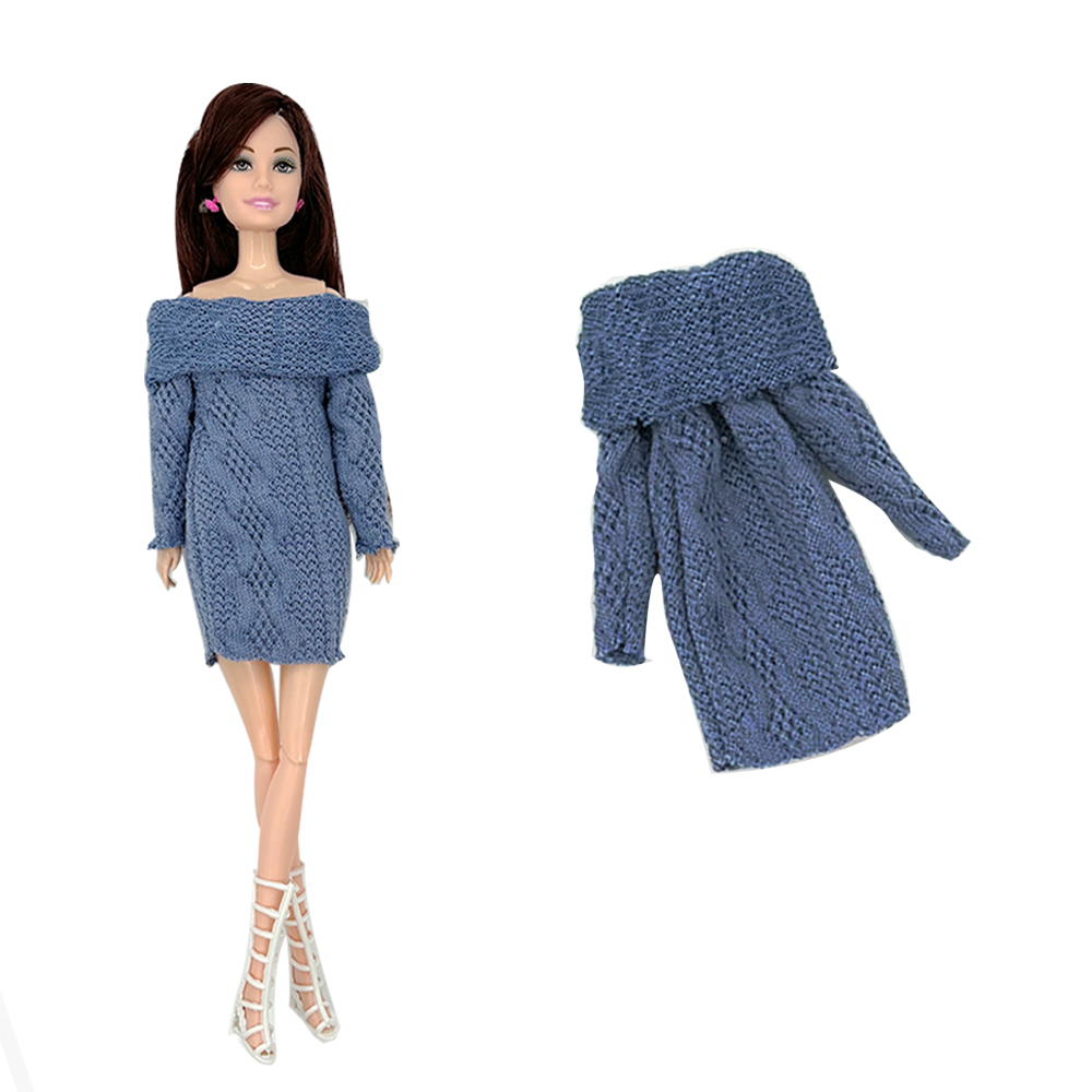 1/6人形用のファッショナブルなセータードレス,ニットの冬服 - Winter Clothing Dress Up のレビューと価格