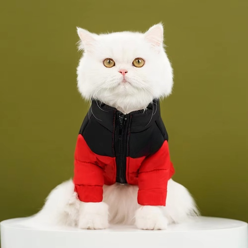 秋冬用高級暖かい犬用コットンダウンジャケット無地柄メーカー供 - Winter Clothing Manufacturers のレビューと価格