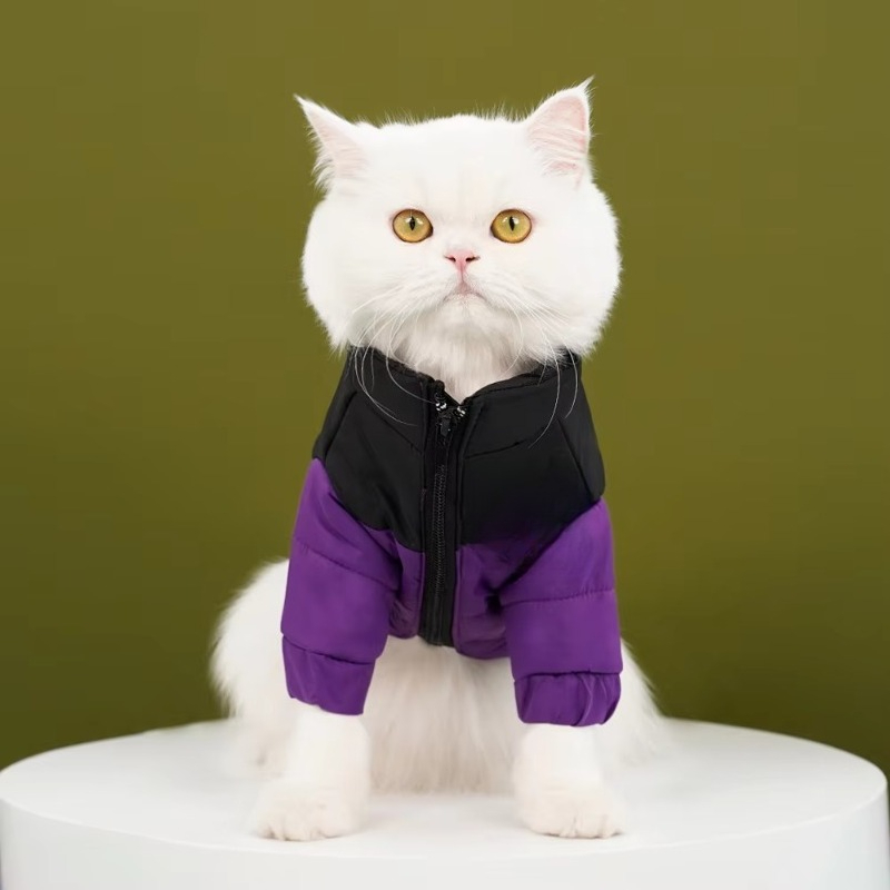 秋冬用高級暖かい犬用コットンダウンジャケット無地柄メーカー供 - Winter Clothing Manufacturers のレビューと価格