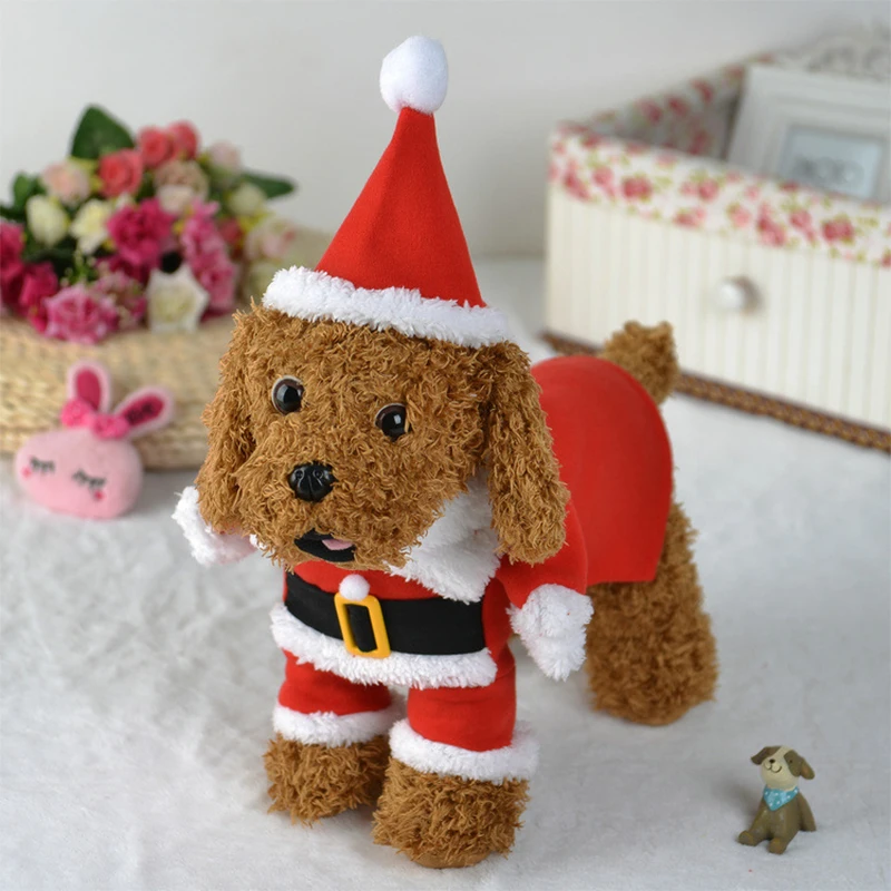 クリスマス服犬猫新年サンタクロース衣装子犬コスプレ服おかしい - Winter Clothing Dress Up のレビューと価格
