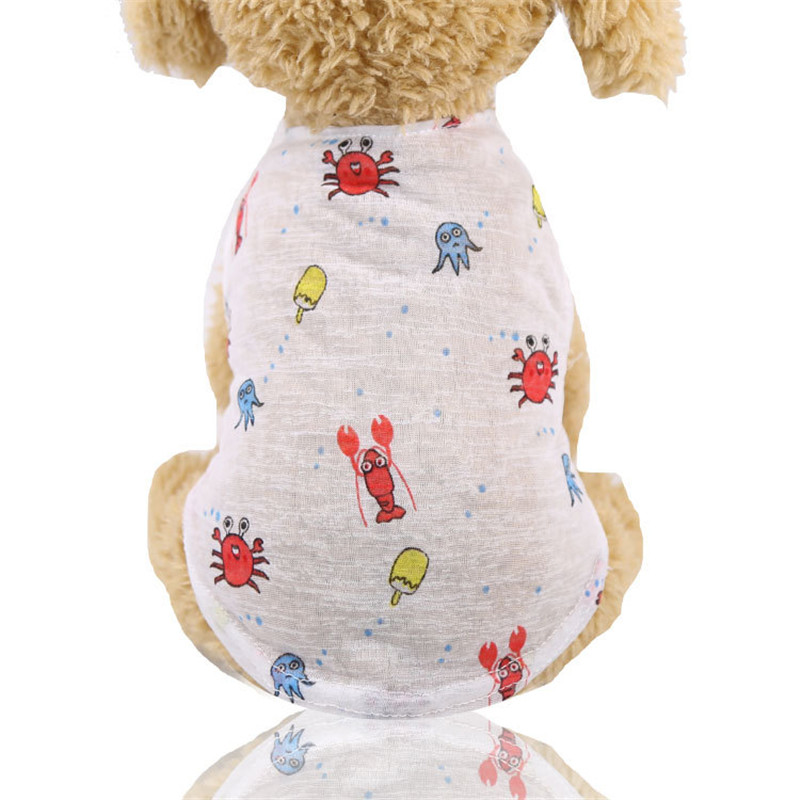 5 色夏素敵な漫画犬ベストクールで通気性のある日焼け止め服子 - Winter Clothing For Dogs のレビューと価格