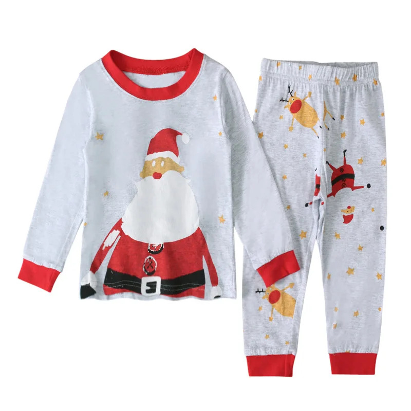 かわいいサンタクロースクリスマスパジャマ子供長袖トップパンツ - Winter Clothing Youtube のレビューと価格