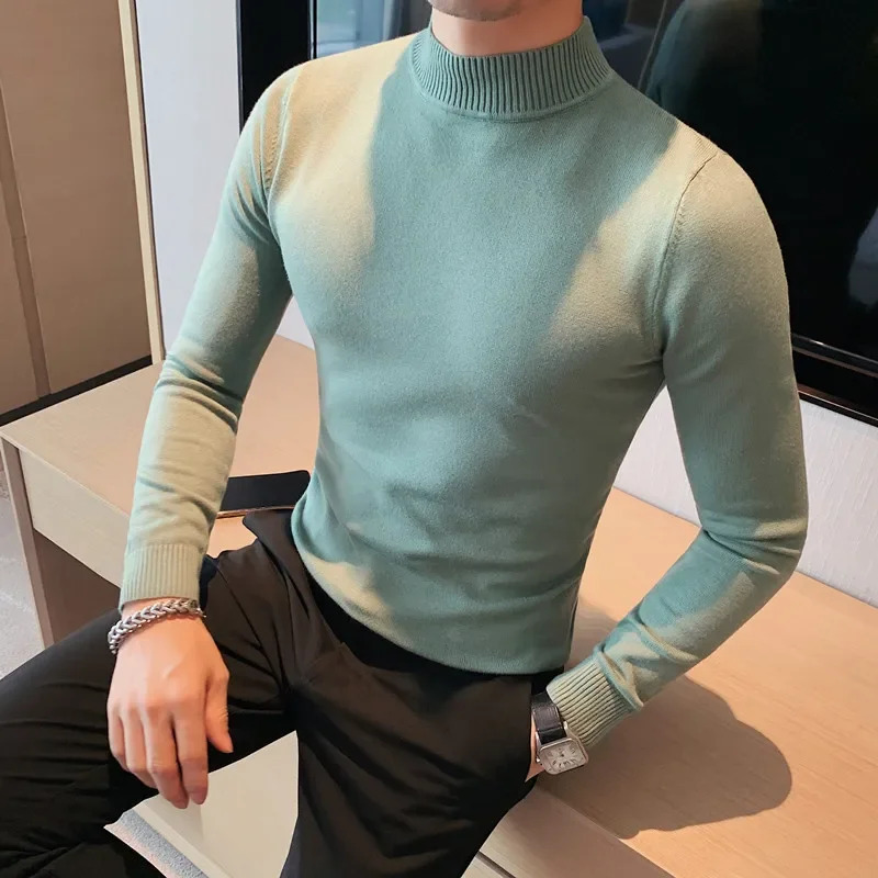 2025 秋冬ファッションタートルネック長袖ニットセーター男 - Winter Clothing Youtube のレビューと価格