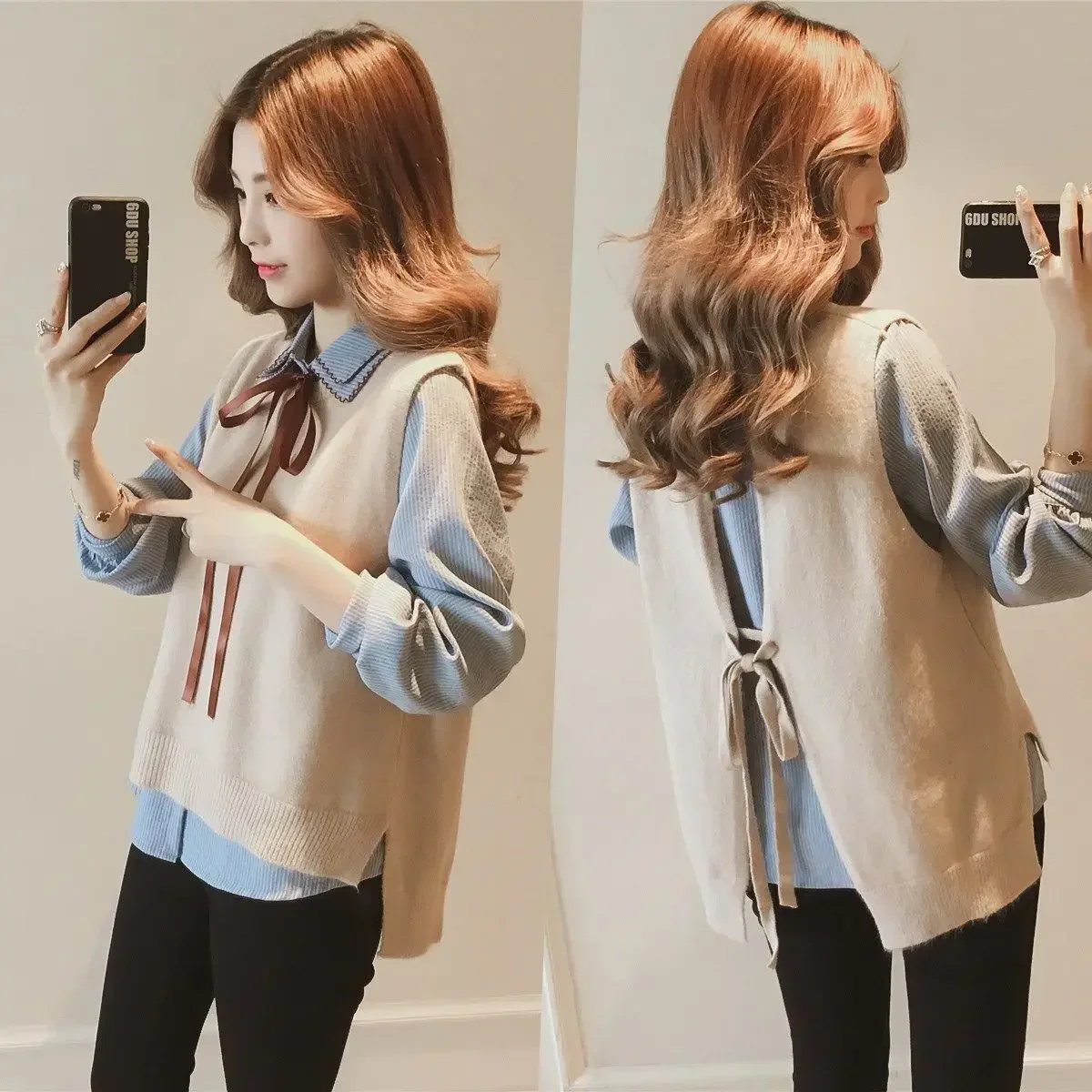 女性の韓国風ニットウエストコート,女性のセーター,柔らかいウ - Winter Clothing Offer のレビューと価格