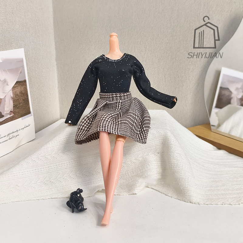 1/6 人形手作りドレス服冬のファッションベスト + ドレス - Winter Clothing Dress Up のレビューと価格