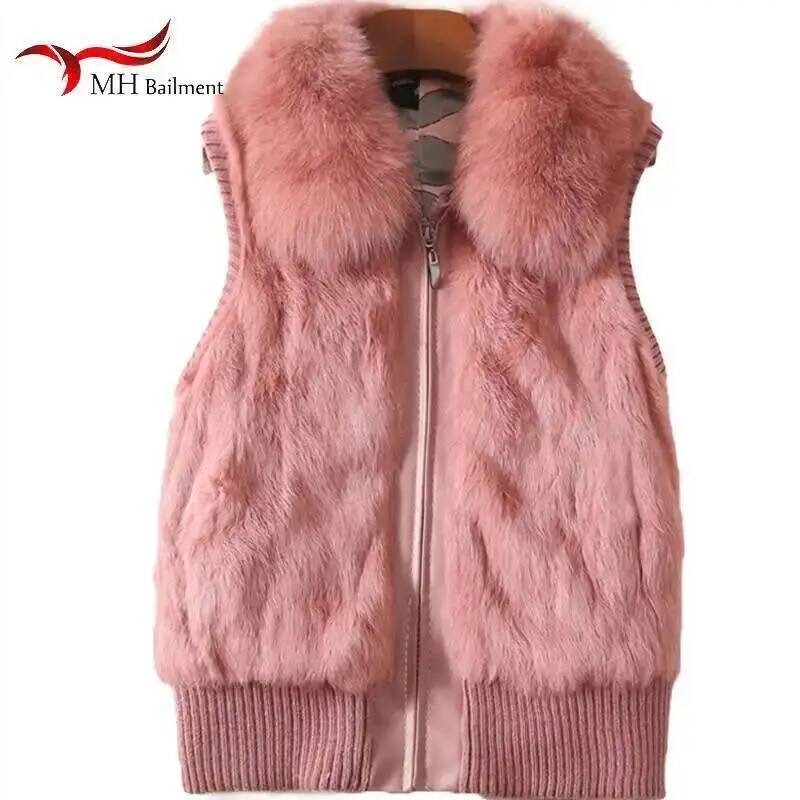 女性のためのウサギの毛皮のコート,自然なOネックのファッショ - Winter Clothing Offer のレビューと価格