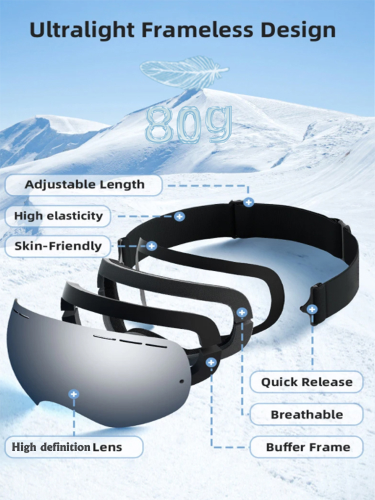 雪メガネ男性女性屋外 ATV MBT サングラスランニングメ - Snow Goggle Uv のレビューと価格