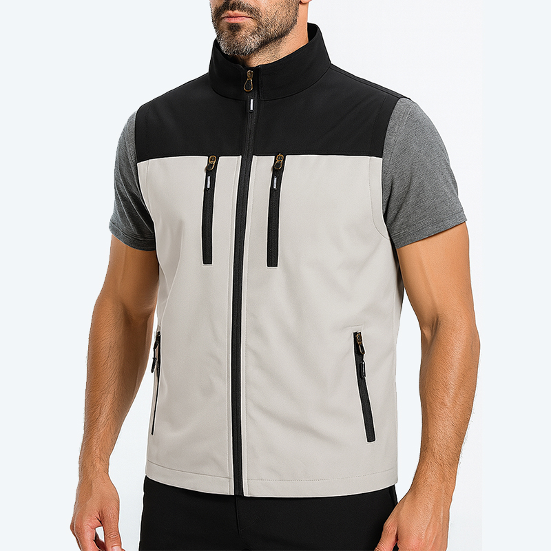 メンズ軽量ソフトシェルベスト ジッパーポケット付き 防風 ノ - Winter Clothing Pk のレビューと価格