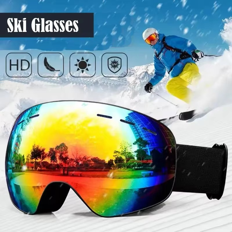 アウトドアスポーツスキーゴーグル UV 保護冬男性女性スノー - Snow Goggle Uv のレビューと価格