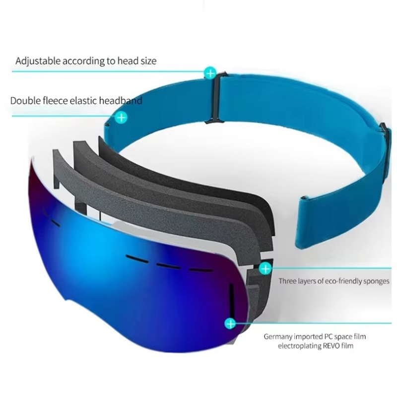 アウトドアスポーツスキーゴーグル UV 保護冬男性女性スノー - Snow Goggle Uv のレビューと価格