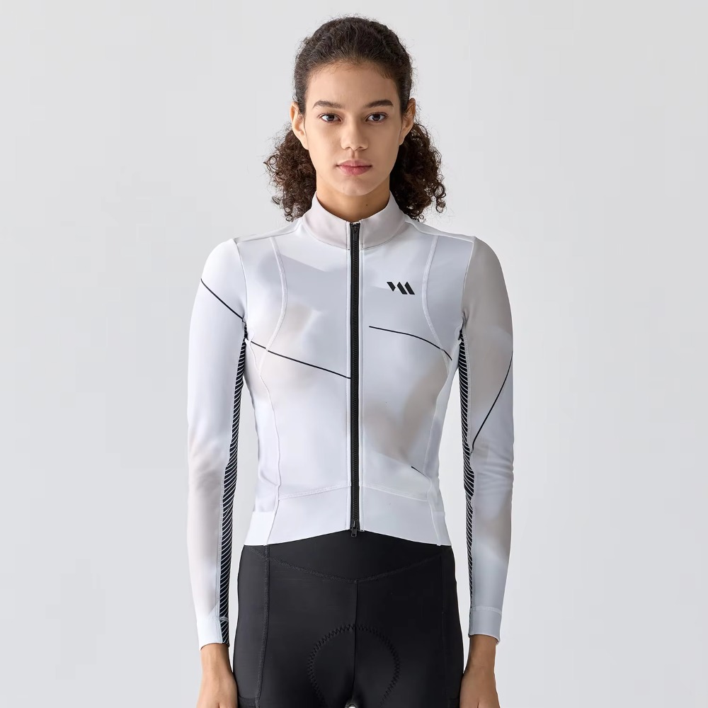 レディース長袖サーマルフリースサイクリングジャージシャツ、カ - Winter Clothing Manufacturers のレビューと価格