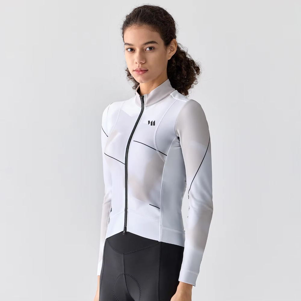 レディース長袖サーマルフリースサイクリングジャージシャツ、カ - Winter Clothing Manufacturers のレビューと価格