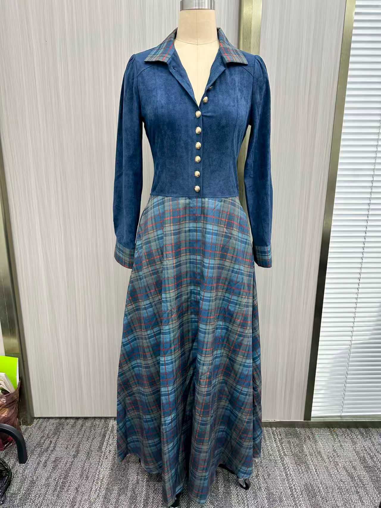 2025秋冬 長袖 エレガント ロング マキシ丈ワンピース  - Winter Clothing Work のレビューと価格