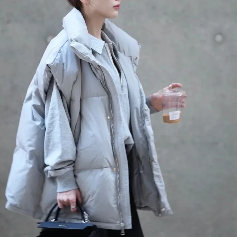 ソリッドカラーのジッパー付きレディースベスト、暖かくて寒い季 - Winter Clothing Work のレビューと価格