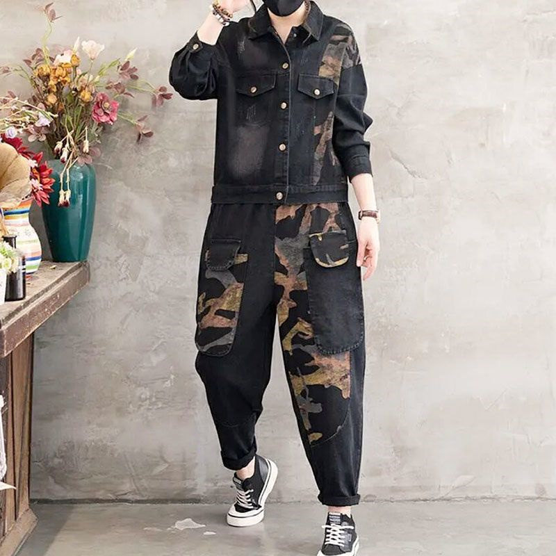2025 秋のデニムジャケットスーツチェック柄ストライプシャ - Winter Clothing Pk のレビューと価格