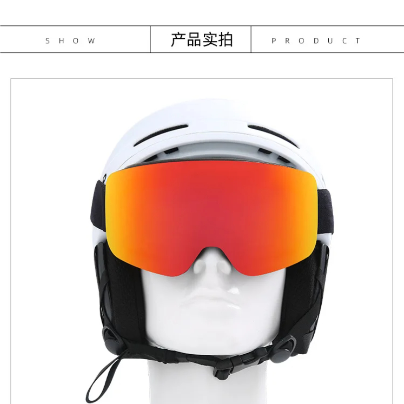 ビッグスキースノーボードゴーグル女性男性スキーアイウェアマス - Snow Goggle Uv のレビューと価格