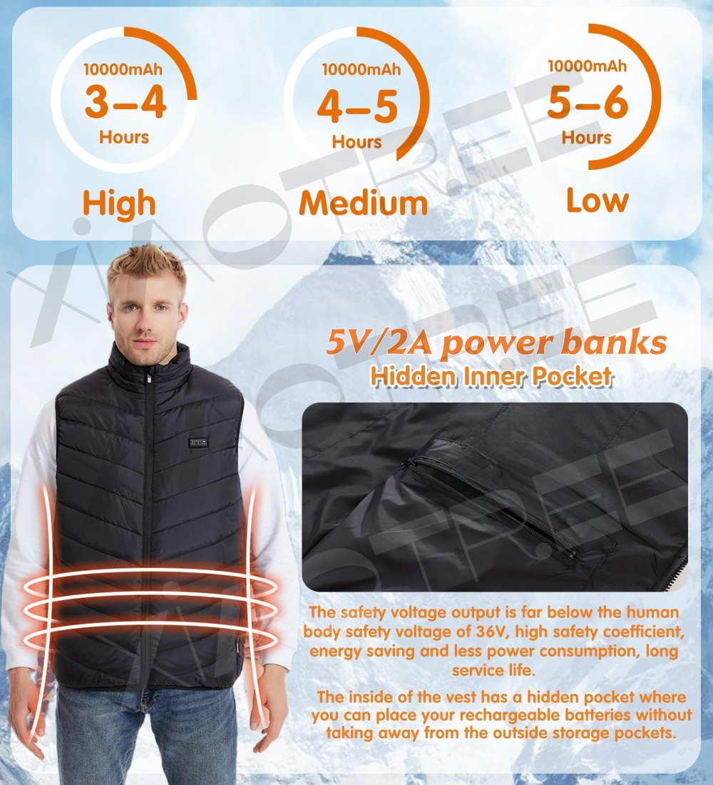 28/9エリア加熱ベスト メンズ レディース 電熱ジャケット - Winter Clothing Pk のレビューと価格