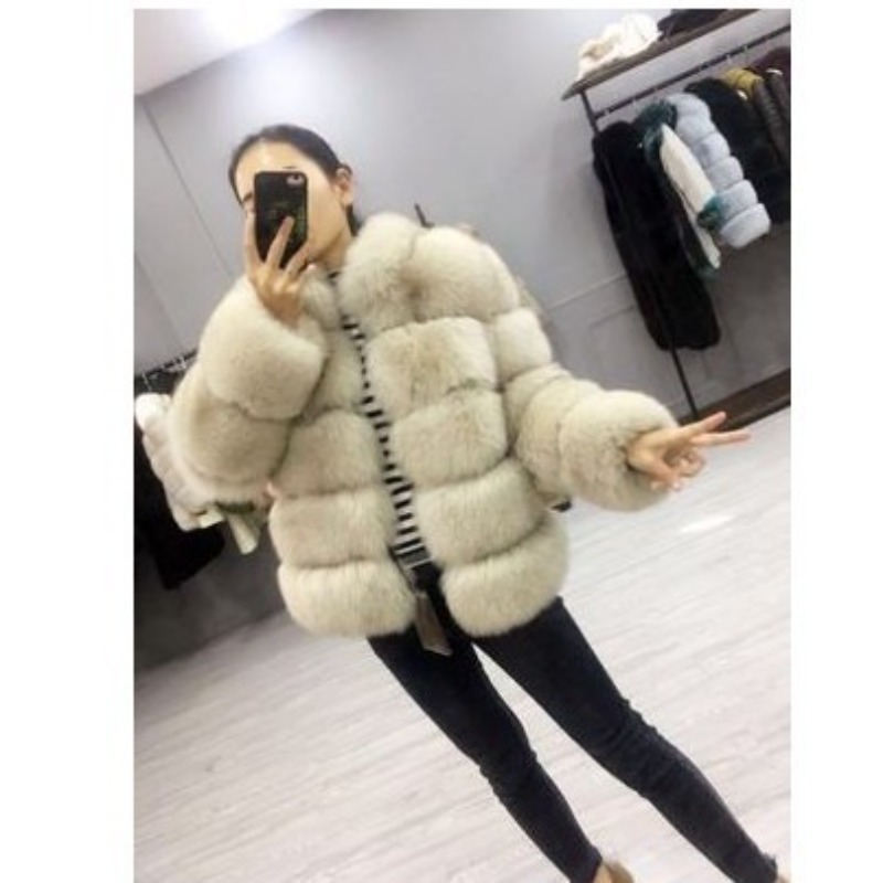 毛皮婦人服 欧米メーカー卸売 新作イミテーションフォックスフ - Winter Clothing Manufacturers のレビューと価格