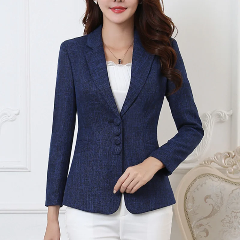 ファッション女性ブレザージャケット仕事 2025 オフィスレ - Winter Clothing Work のレビューと価格