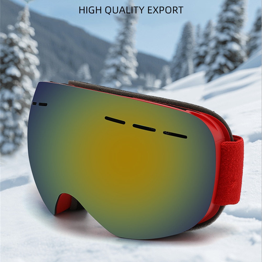 スキーゴーグル二重層フレーム UV400 防曇抗 UV スキ - Snow Goggle Uv のレビューと価格