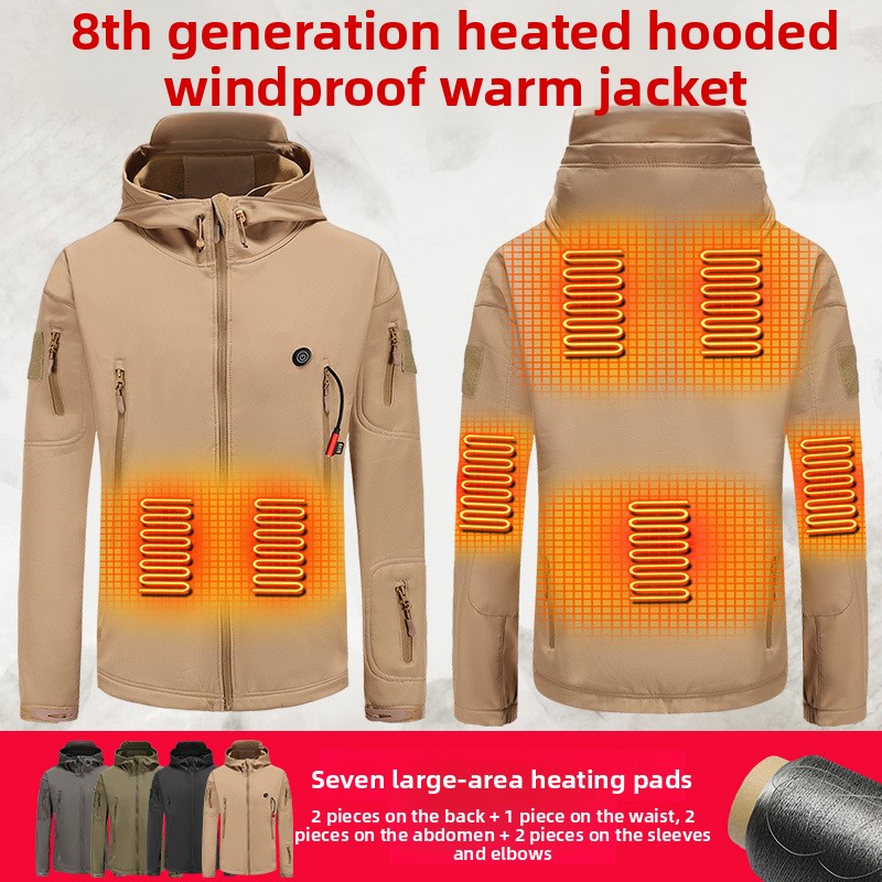 冬用厚手加熱服ジャケット アウトドアスポーツジャケット US - Winter Clothing Manufacturers のレビューと価格
