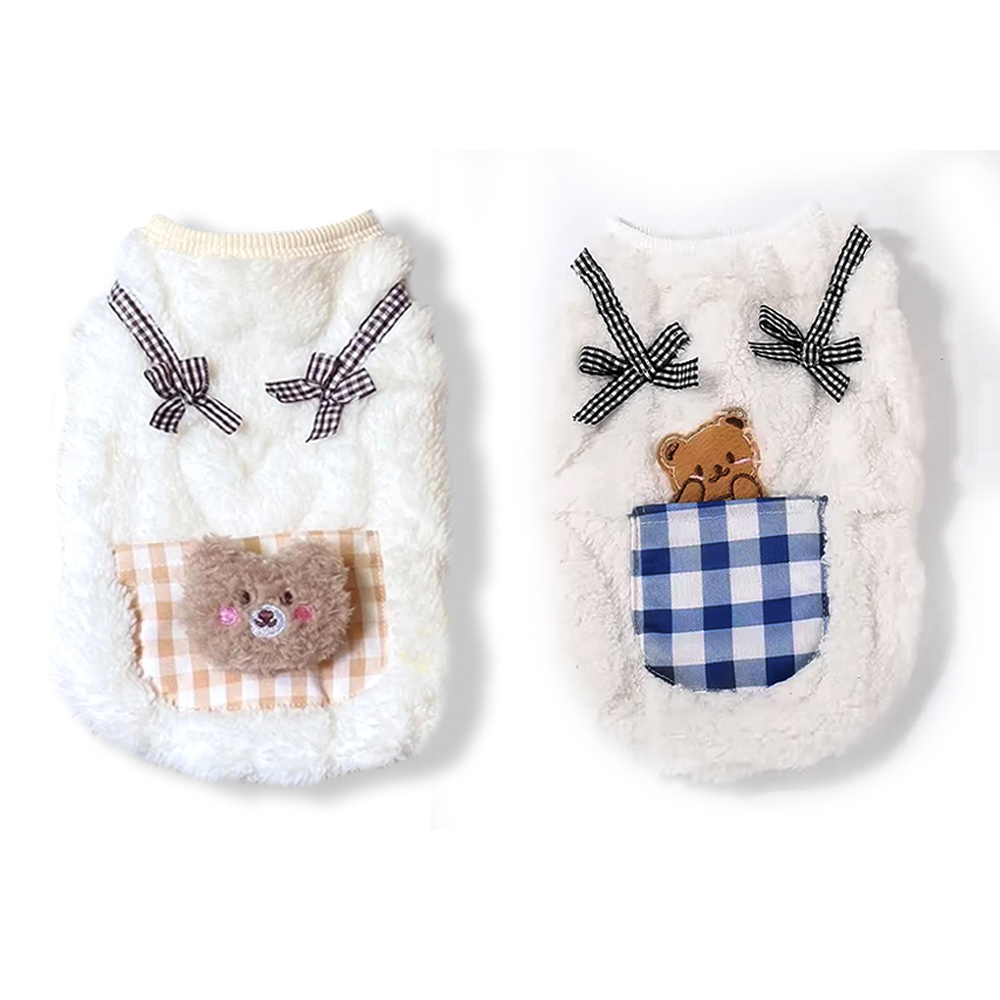 かわいい猫犬服冬用ぬいぐるみベストソフトフリース子猫ジャケッ - Winter Clothing For Dogs のレビューと価格