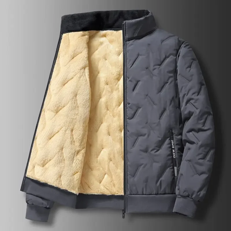 メンズパッド入りダウンジャケット,カジュアルパーカー,韓国ス - Winter Clothing Offer のレビューと価格