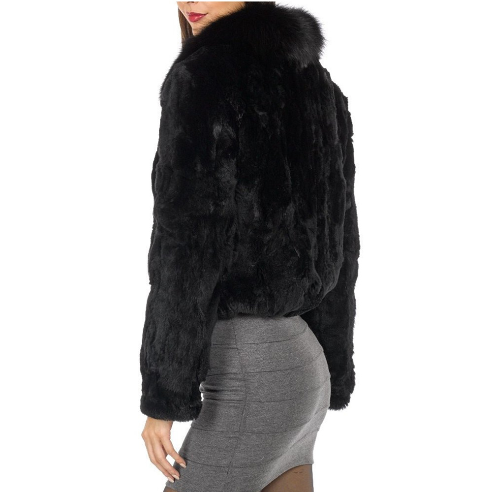 女性のための本物のウサギの毛皮のコート,豪華なラニ,冬のジャ - Winter Clothing Offer のレビューと価格