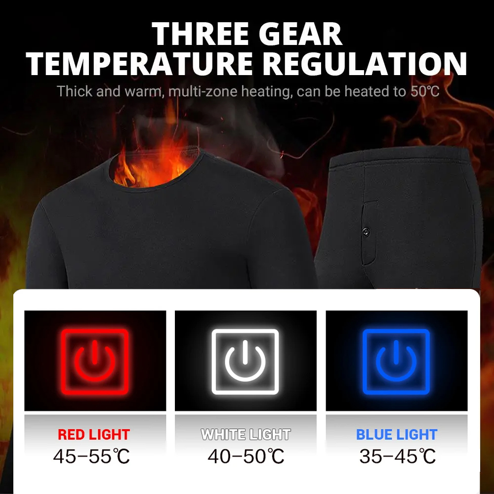 男性用の冬の熱加熱ジャケット,ベスト,加熱下着,スキースーツ - Winter Clothing Pk のレビューと価格